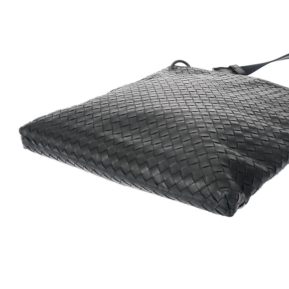 BOTTEGA VENETA Intrecciato Black Leather Shoulder Bag - Picture 7 of 9